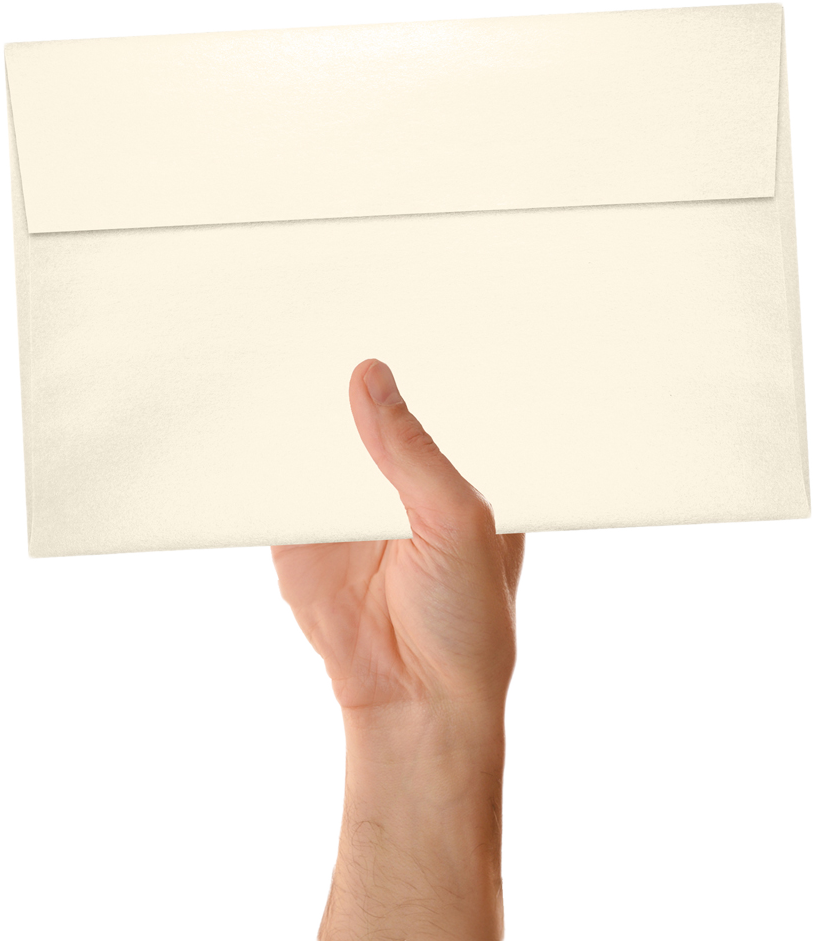 Champagne Ivory Metallic 32lb A10 Invitation Envelopes (6 x 9 1/2) with Peel & Seal