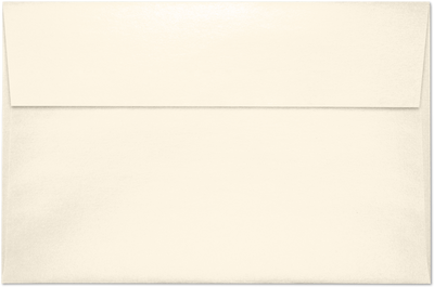Champagne Ivory Metallic 32lb A10 Invitation Envelopes (6 x 9 1/2) with Peel & Seal