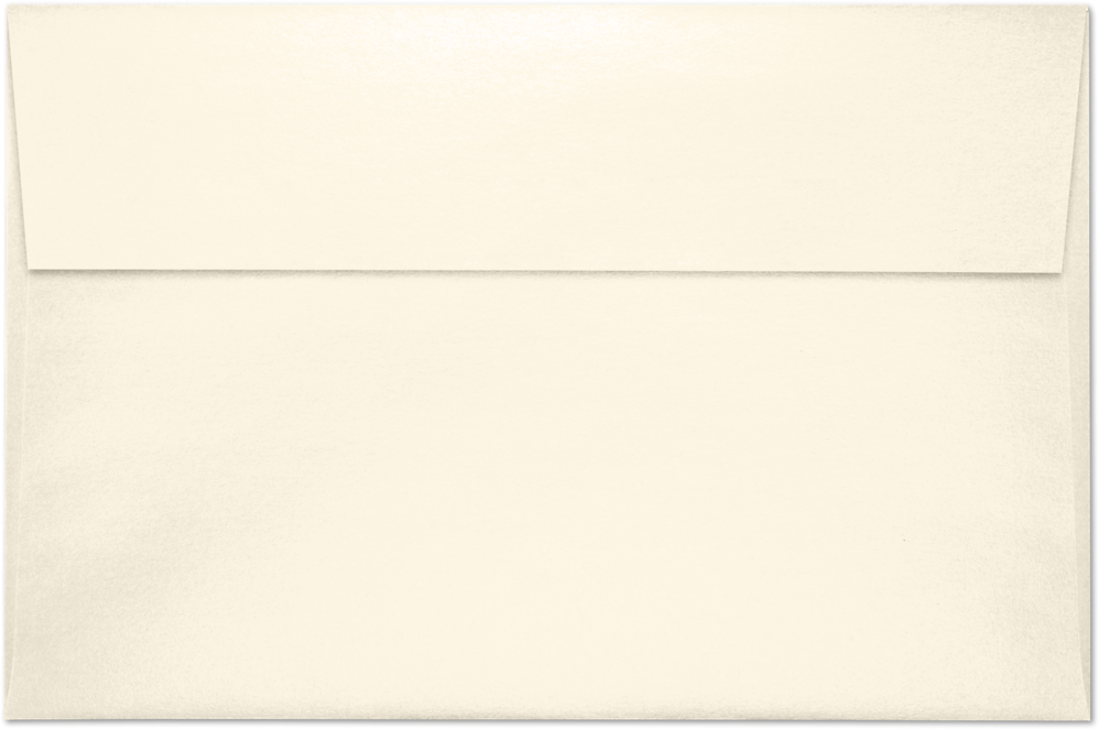 Champagne Ivory Metallic 32lb A10 Invitation Envelopes (6 x 9 1/2) with Peel & Seal