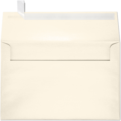 Champagne Ivory Metallic 32lb A10 Invitation Envelopes (6 x 9 1/2) with Peel & Seal