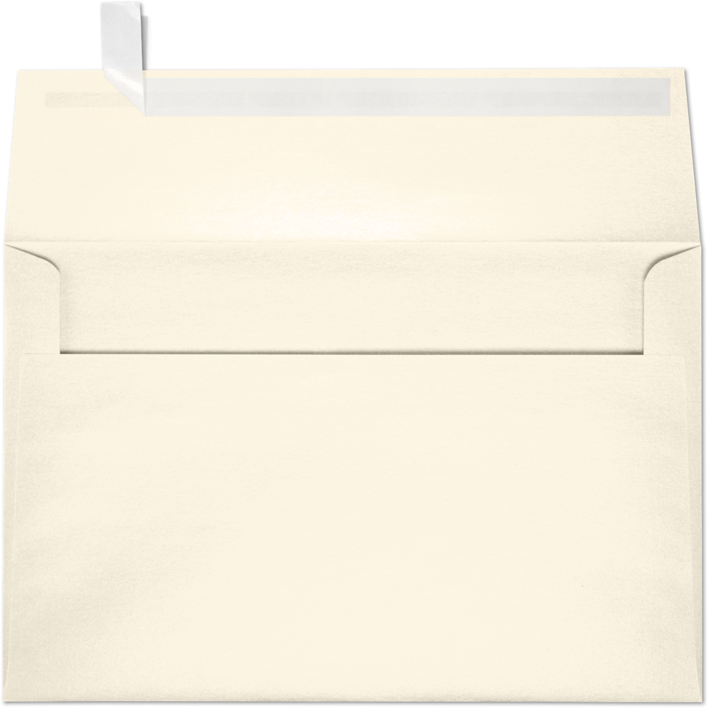 Champagne Ivory Metallic 32lb A10 Invitation Envelopes (6 x 9 1/2) with Peel & Seal