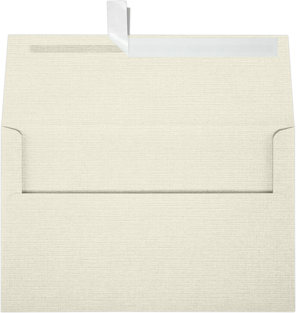 Natural Linen 32lb A10 Invitation Envelopes (6 x 9 1/2) with Peel & Seal