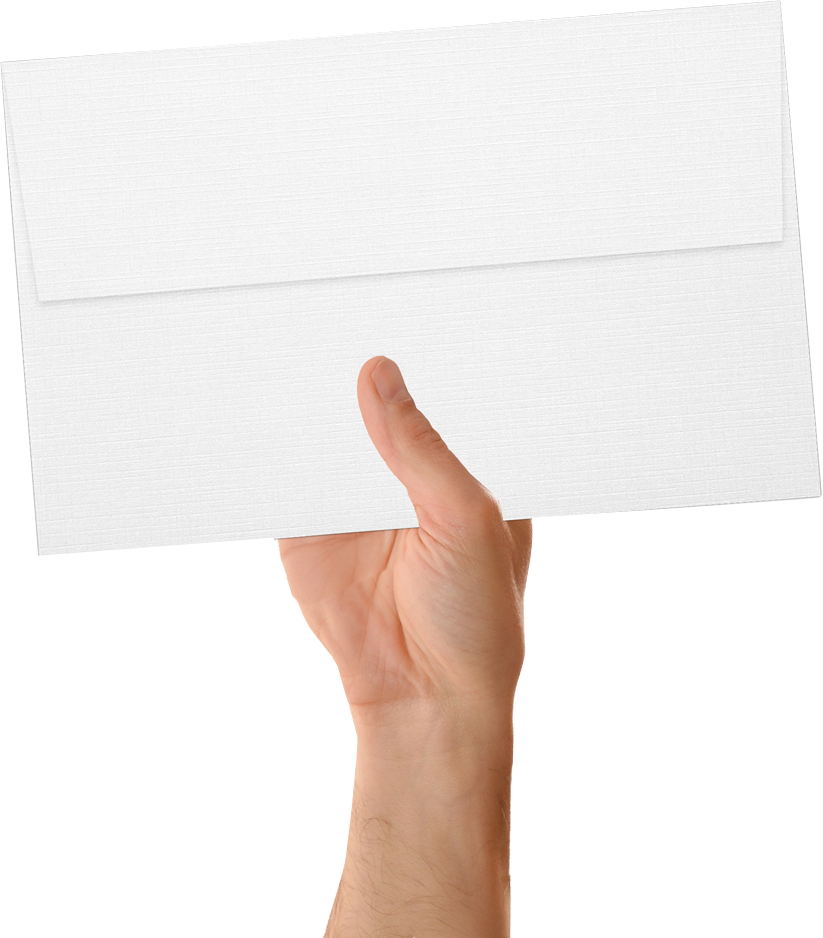 White Linen 32lb A10 Invitation Envelopes (6 x 9 1/2) with Peel & Seal  Linen