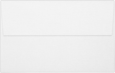 White Linen 32lb A10 Invitation Envelopes (6 x 9 1/2) with Peel & Seal  Linen