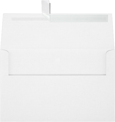 White Linen 32lb A10 Invitation Envelopes (6 x 9 1/2) with Peel & Seal  Linen