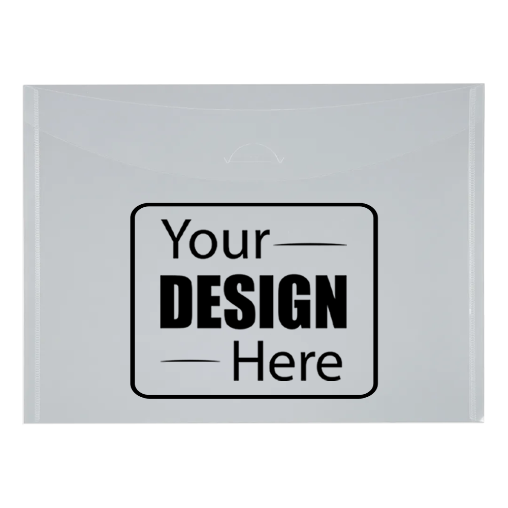 Clear Letter Booklet Plastic Envelopes (9 3/4 x 13) with Tuck Flap