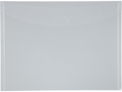 Clear Letter Booklet Plastic Envelopes (9 3/4 x 13) with Tuck Flap