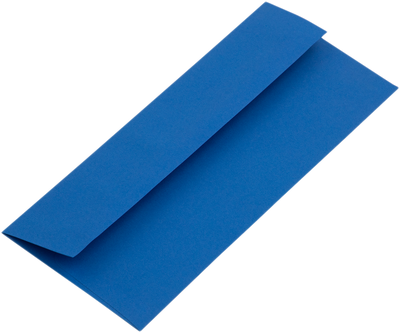 Presidential Blue 32lb #10 Square Flap Envelopes (4 1/8 x 9 1/2)