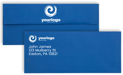 Presidential Blue 32lb #10 Square Flap Envelopes (4 1/8 x 9 1/2)