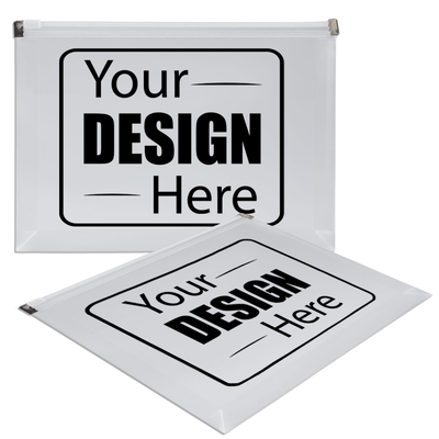 Clear 4 1/2 x 6 1/2 Booklet Plastic Envelopes with Zip Closure
