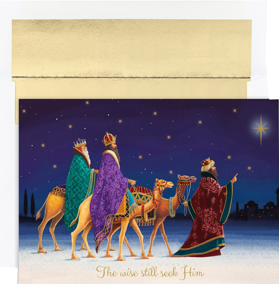 Three Kings Christmas Cards - 16 Pack