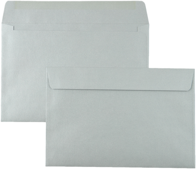 Silver Metallic 32lb 6 x 9 Booklet Envelopes