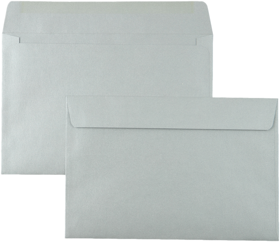 Silver Metallic 32lb 6 x 9 Booklet Envelopes