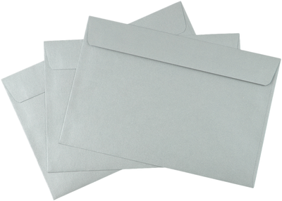 Silver Metallic 32lb 6 x 9 Booklet Envelopes