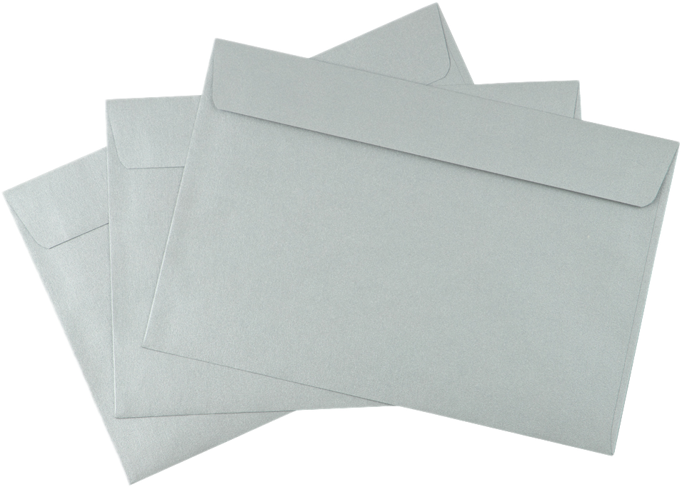 Silver Metallic 32lb 6 x 9 Booklet Envelopes