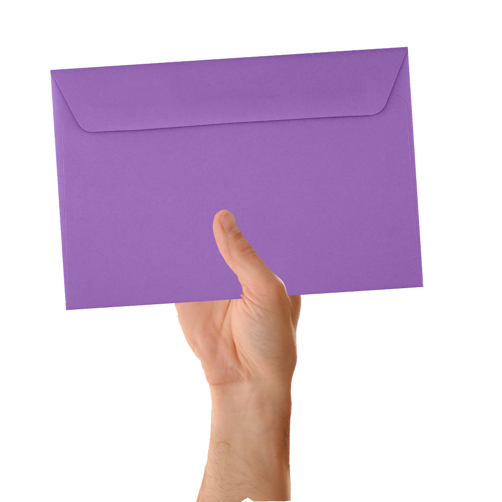Violet Grape Purple 28lb 6 x 9 Booklet Envelopes