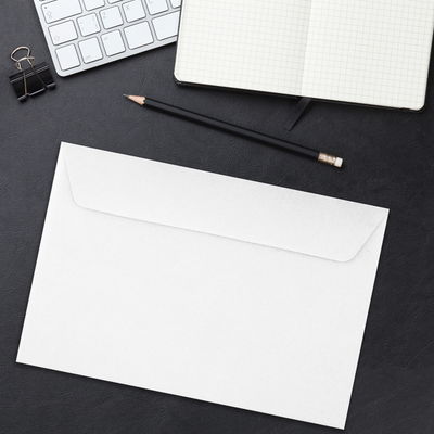 White Inkjet 32lb 6 x 9 Booklet Envelopes