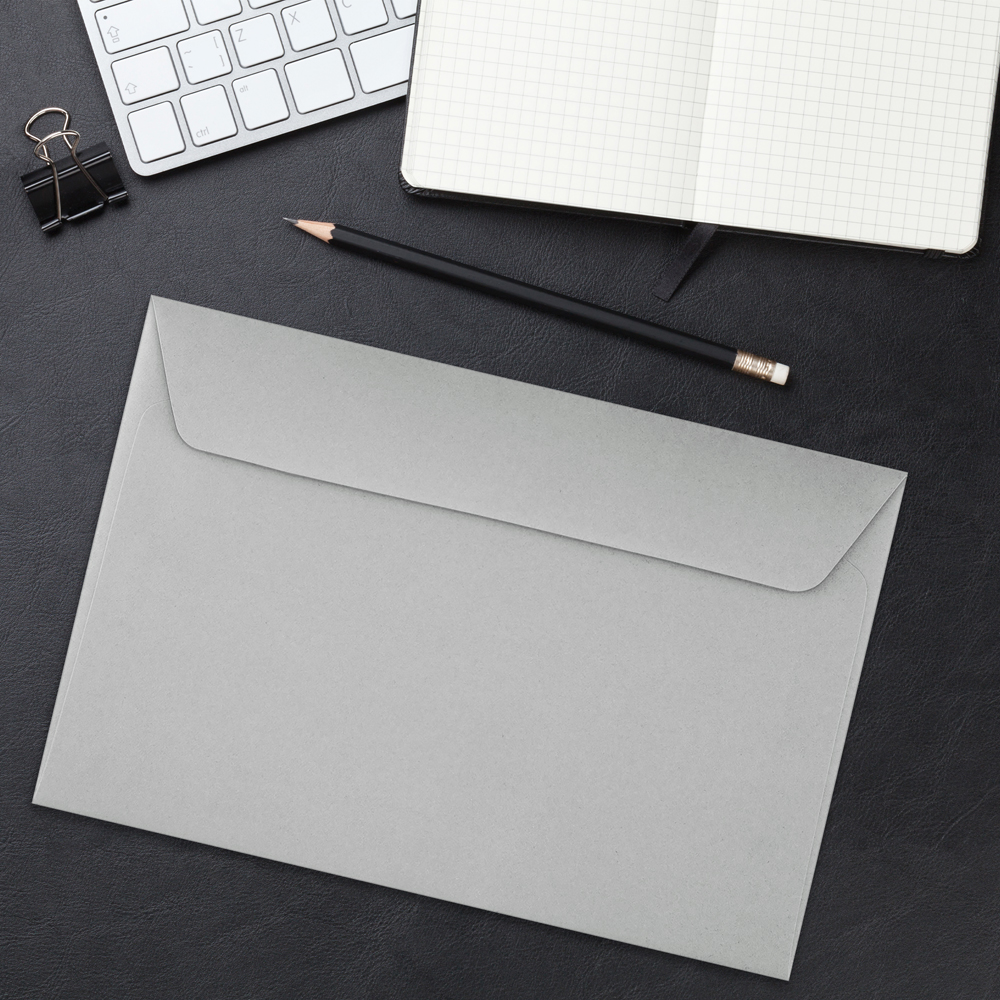 Pastel Gray 24lb 6 x 9 Booklet Envelopes