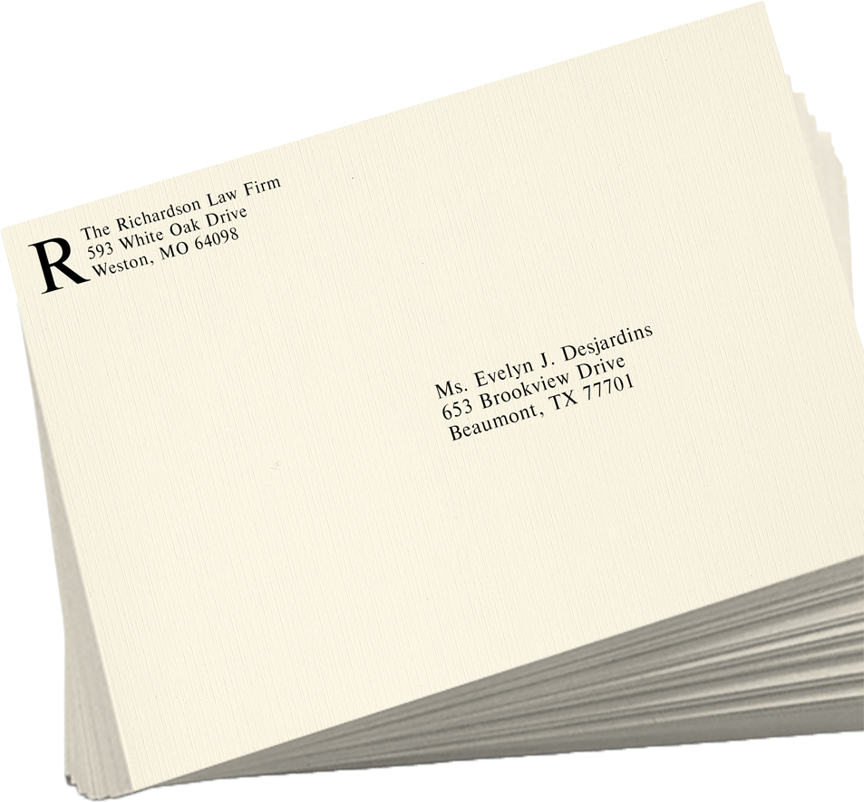 Natural Linen 32lb 6 x 9 Booklet Envelopes