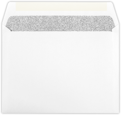 White with Security Tint 24lb 6 x 9 Booklet Envelopes