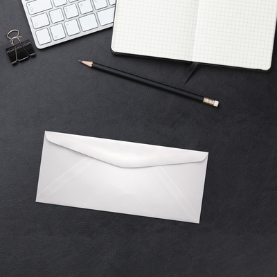 White Linen 32lb #9 Regular Envelopes (3 7/8 x 8 7/8)