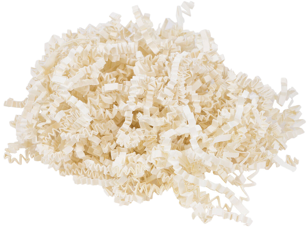 Ivory Crinkle Cut Shred Tissue Paper - 2oz