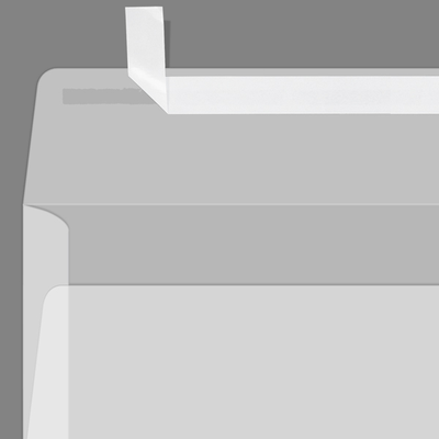 Clear Translucent 30lb #10 Square Flap Envelopes (4 1/8 x 9 1/2) with Peel & Seal