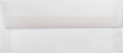 Clear Translucent 30lb #10 Square Flap Envelopes (4 1/8 x 9 1/2) with Peel & Seal