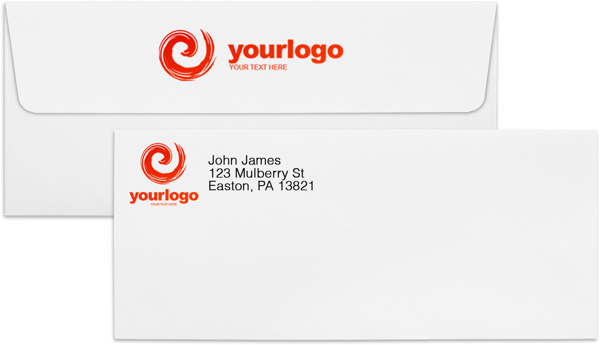 Premium White 32lb #10 Square Flap (4 1/8 x 9 1/2) with Peel & Seal