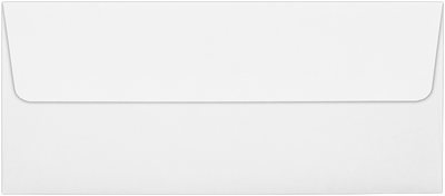Premium White 32lb #10 Square Flap (4 1/8 x 9 1/2) with Peel & Seal