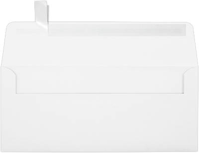Premium White 32lb #10 Square Flap (4 1/8 x 9 1/2) with Peel & Seal