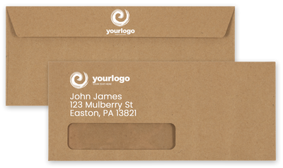 Grocery Bag 28lb #10 Window Envelopes (4 1/8 x 9 1/2)