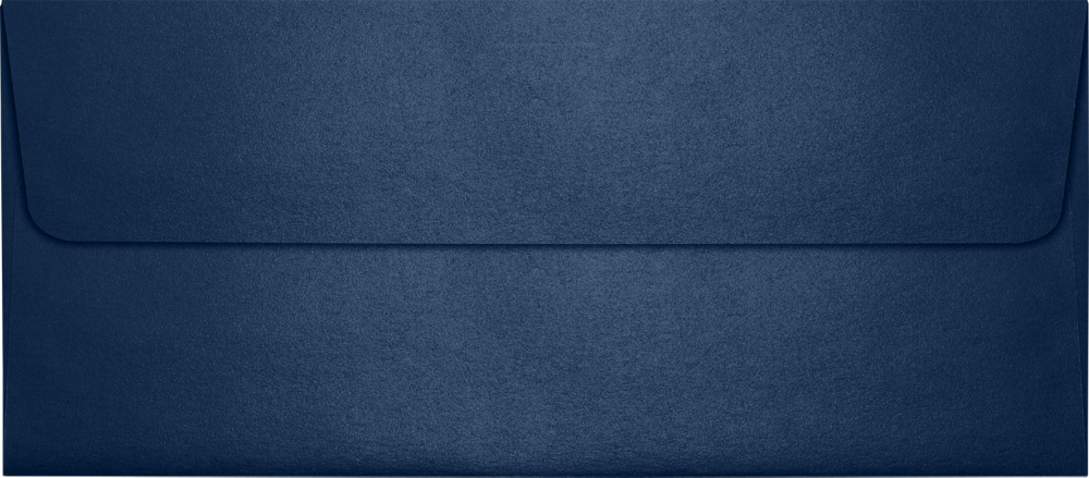 Lapis Navy Blue Metallic 32lb #10 Square Flap Envelopes (4 1/8 x 9 1/2) with Peel & Seal