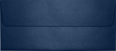 Lapis Navy Blue Metallic 32lb #10 Square Flap Envelopes (4 1/8 x 9 1/2) with Peel & Seal