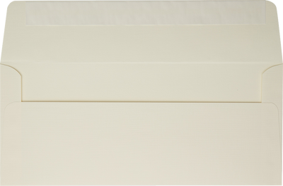Natural Linen 32lb #10 Square Flap Envelopes (4 1/8 x 9 1/2) with Peel & Seal