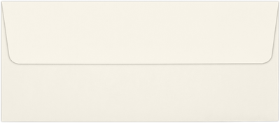 Natural 32lb #10 Square Flap Envelopes (4 1/8 x 9 1/2) with Peel & Seal