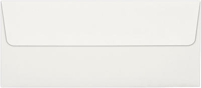 Natural 100% Cotton 32lb #10 Square Flap Envelopes (4 1/8 x 9 1/2) with Peel & Seal