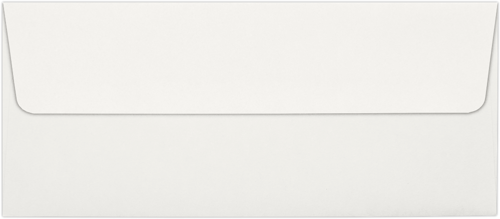 Natural 100% Cotton 32lb #10 Square Flap Envelopes (4 1/8 x 9 1/2) with Peel & Seal