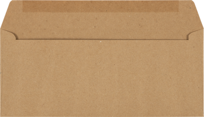 Grocery Bag 28lb #10 Window Envelopes (4 1/8 x 9 1/2)