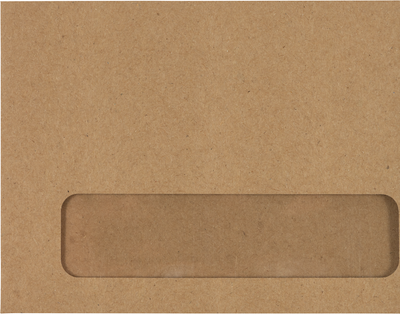 Grocery Bag 28lb #10 Window Envelopes (4 1/8 x 9 1/2)