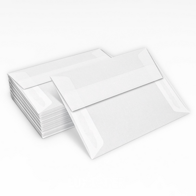 Clear Translucent 30lb A1 Invitation Envelopes (3 5/8 x 5 1/8) with Peel & Seal