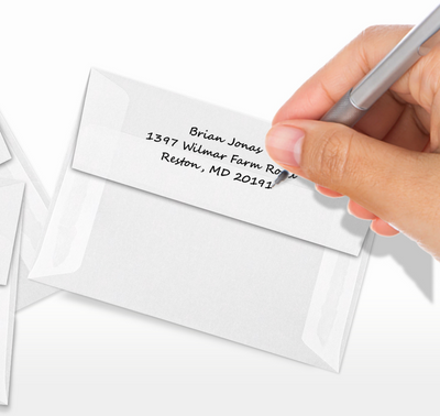 Clear Translucent 30lb A1 Invitation Envelopes (3 5/8 x 5 1/8) with Peel & Seal