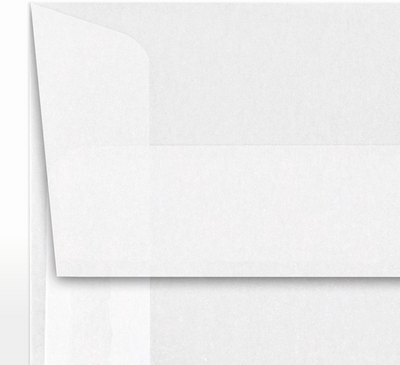 Clear Translucent 30lb A1 Invitation Envelopes (3 5/8 x 5 1/8) with Peel & Seal