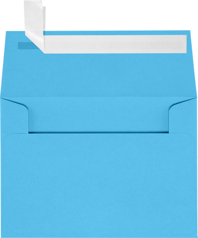 Bright Blue 24lb A1 Invitation Envelopes (3 5/8 x 5 1/8) with Peel & Seal