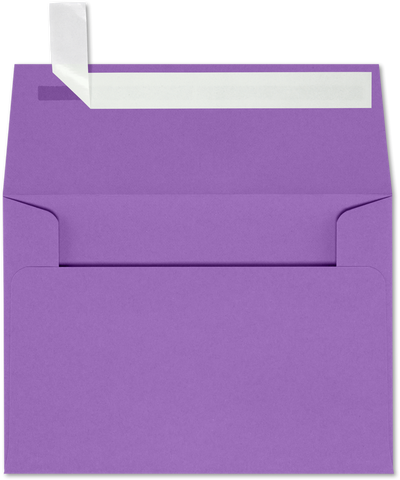 Violet Grape Purple 28lb A1 Invitation Envelopes (3 5/8 x 5 1/8) with Peel & Seal