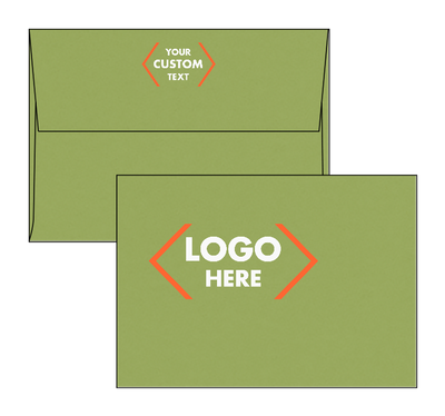 Dark Green Olive 28lb A1 Invitation Envelopes (3 5/8 x 5 1/8) with Peel & Seal