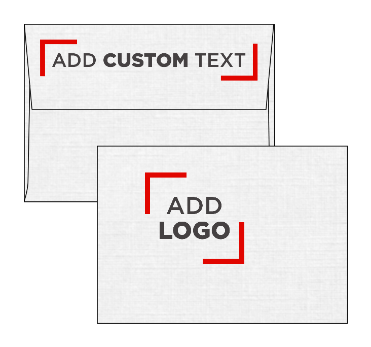 White Linen 32lb A1 Invitation Envelopes (3 5/8 x 5 1/8) with Peel & Seal