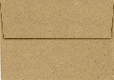 Grocery Bag 28lb A1 Invitation Envelopes (3 5/8 x 5 1/8) with Peel & Seal