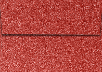 Holiday Red Sparkle 90lb A1 Invitation Envelopes (3 5/8 x 5 1/8) with Peel & Seal