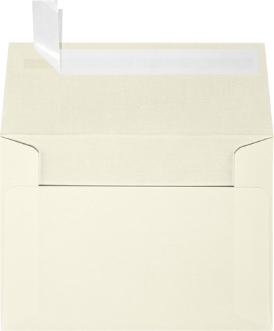Natural Linen 32lb A1 Invitation Envelopes (3 5/8 x 5 1/8) with Peel & Seal